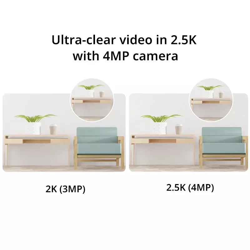 Versione globale Xiaomi Smart Camera C400 Security con 2.5K Clarity 4MP rotazione a 360 ° AI rilevamento umano Google Home Alexa