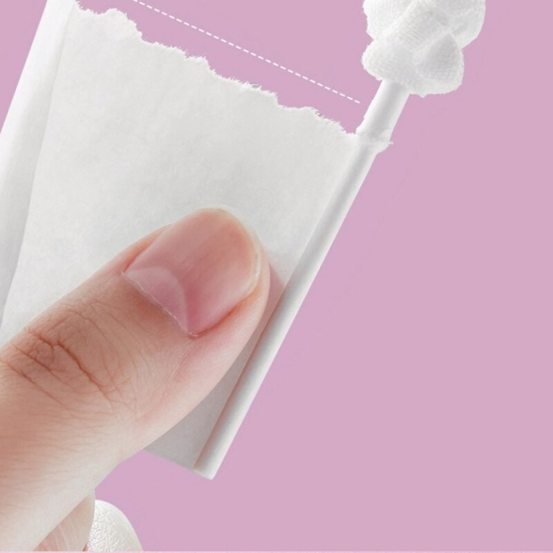 30 Pcs portatile Baby Tongue Cleaner Baby Oral Cleaning Stick usa e getta Infant Soft garze spazzolino da denti detergente orale QX2D