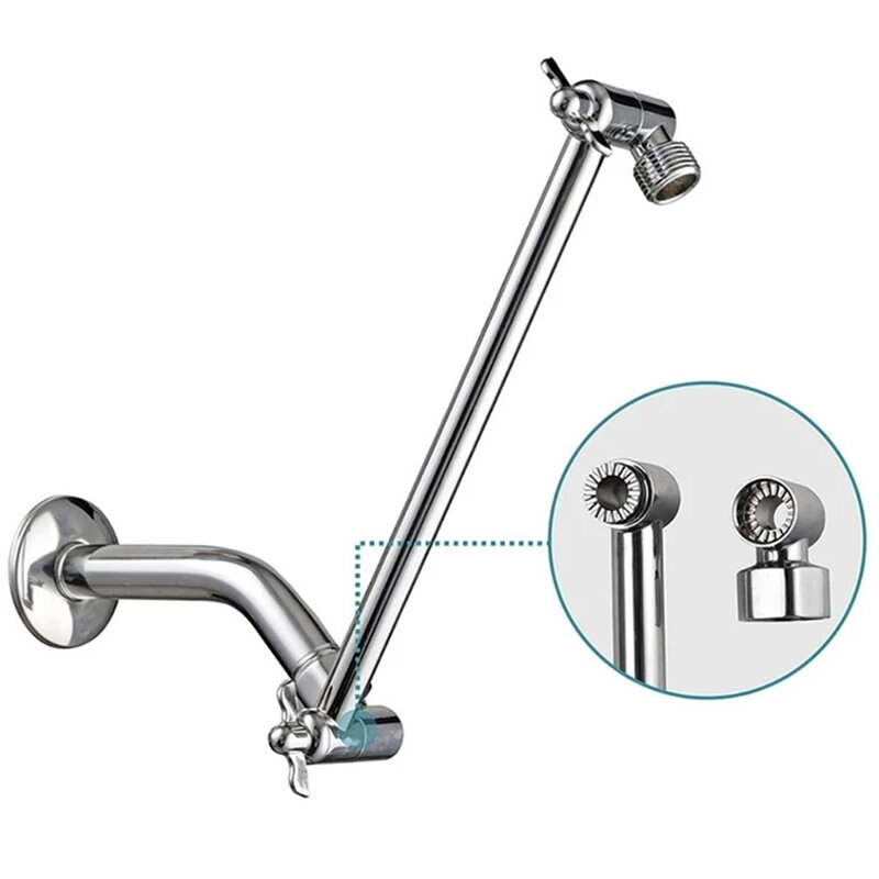 Adjustable Angle Shower Bracket Leak-proof Design Brass Bathroom Shower Arm Shower Bracket Bathroom Accessories