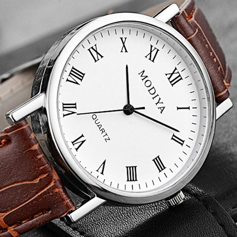 Reloj analógico de cuarzo para hombre, cronógrafo informal, con movimiento de cuarzo, con correa, regalo para novio, padre, 시계 계