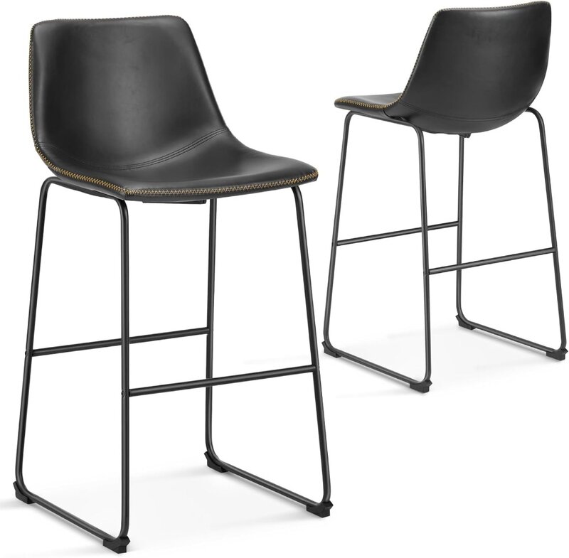 Барный стул высотой 2 дюйма, Современный барный стул из искусственной кожи, барные стулья высотой 30 дюймов