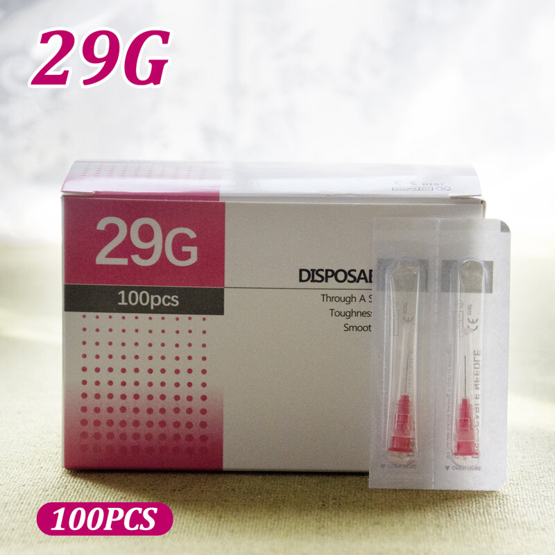 29g Needle 13mm Disposable Needle Individually Packaged Sterile Steel Tip Needle Painless Beauty Tools