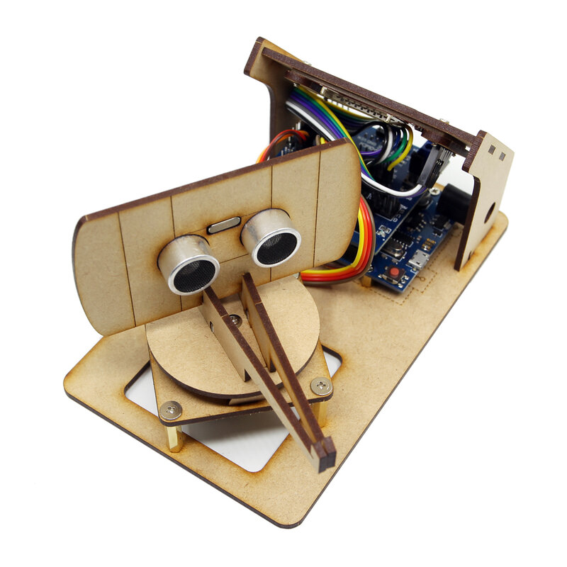 หุ่นยนต์ตรวจจับเรดาร์ขนาดเล็กพร้อมหน้าจอ TFT ไปยังเรดาร์อัลตราโซนิคสำหรับหุ่นยนต์ Arduino ของตกแต่งงานปาร์ตี้ของเล่นแบบโอเพนซอร์ส