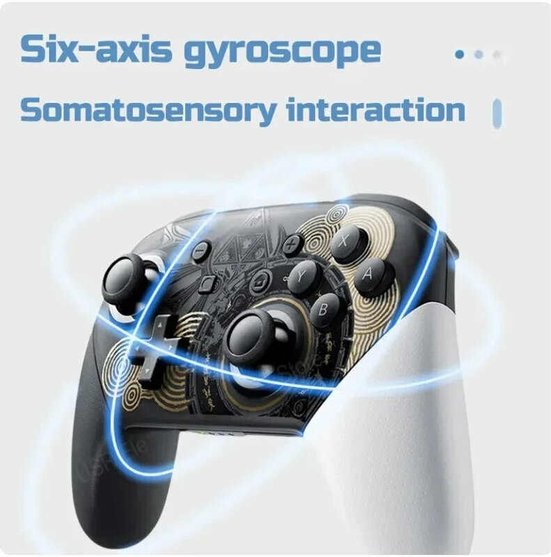 Wireless Bluetooth Gamepad for Switch Pro Controller Wake Function Joystick 6-Axis Gyro Handle HD Vibration for PC Game Console