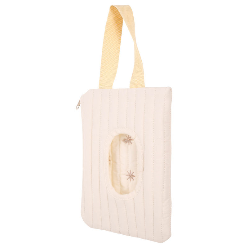 Convenient Tissue Box Tissue Box Stroller Hanging Bag Travel Case Dispensers for Bathroom Cotton Refillable