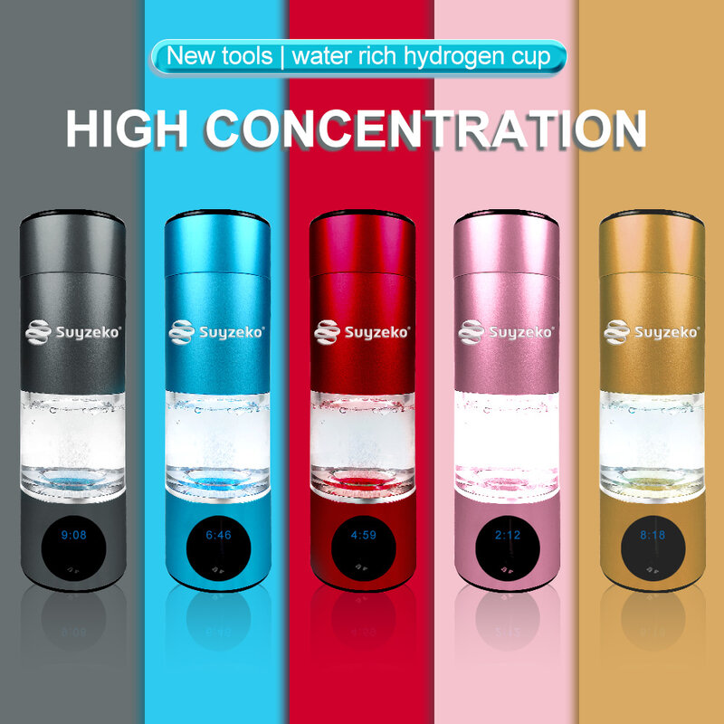 Hydrogen Water Bottle, Hydrogen Water Bottle Generator, 3Min Quick Electrolysis, Suitable for Travel, Exercise, Gift for Love