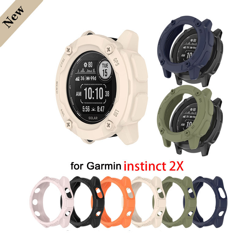 Case Anti-Scratch Protective Cover Bumper For Garmin Instinct 2X Smart Watch Shell Protection Frame