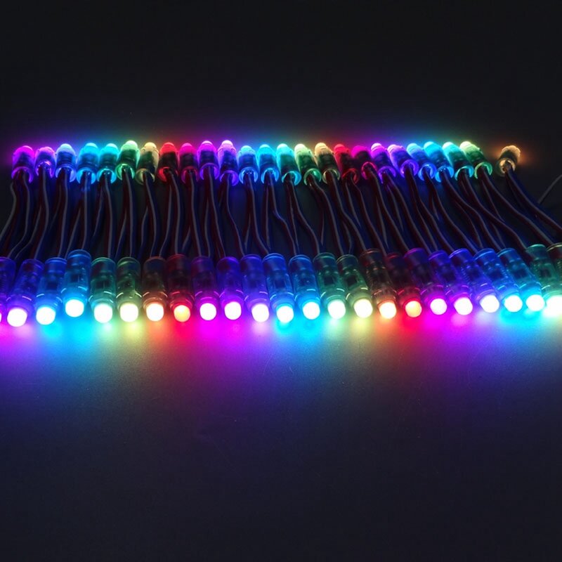 WS2811 lampu piksel LED, lampu Natal LED Digital warna penuh DC 5V IP68 tahan air RGB 500 2811 IC 1903 buah