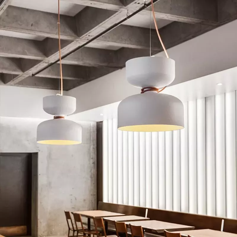 Art Creative Restaurant lampada a sospensione Nordic Modern Danish Designer paralume in ferro battuto Bar Cafe lampada a sospensione da cucina