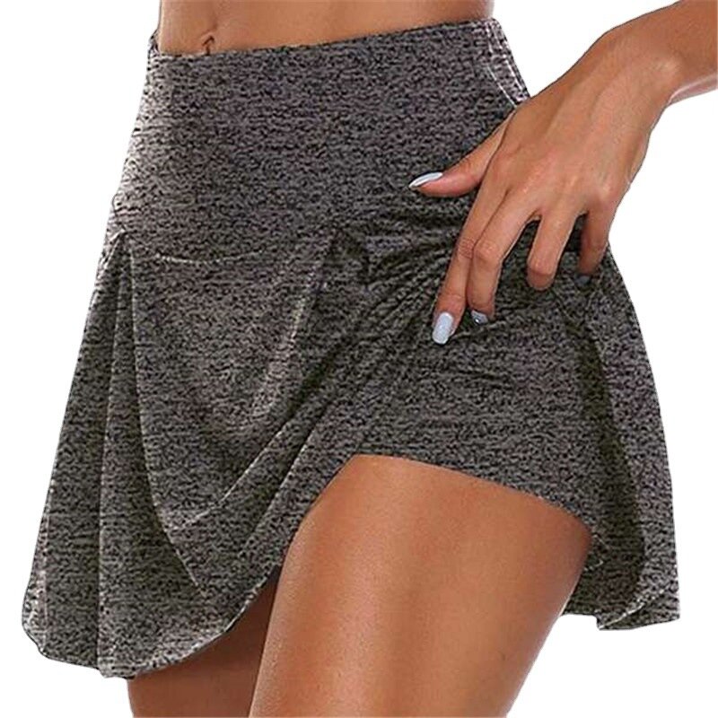 Minifaldas deportivas de secado rápido para mujer, faldas cortas de cintura alta con forro, para tenis, baile y Fitness, verano, 2024