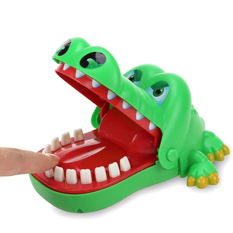 Jouets dents de crocodile pour enfants, alligator mordant les doigts, jeux de dentiste Jeu de farces porte-bonheur amusant pour enfants, jouets de fête pour enfants