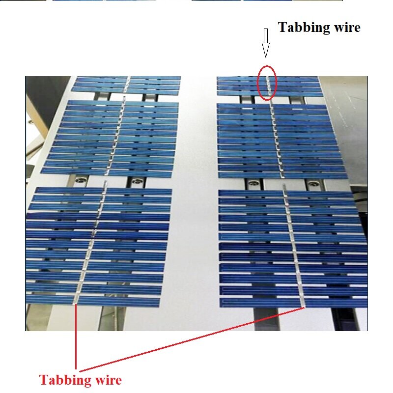 1 metro Tabbing wire Bus Bar Wire per collegamento celle solari filo di rame stagnato pannello solare fai da te