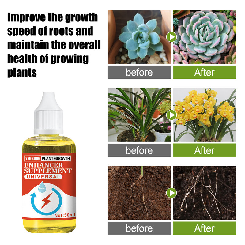 Suplemento potenciador de crecimiento de plantas Universal, enraizamiento y floración de plantas, solución nutritiva Auxin para suministros de plantas, alta calidad