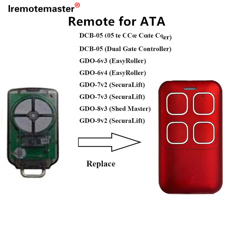 Для ATA PTX5 433,92 МГц PTX-5 TrioCode GDO PTX5V1 PTX5V2 GDO 11v 1/6v 3/6v 4/7v 2/7v 3/8v 3/9v 2/9v3 пульт дистанционного управления для гаражных ворот
