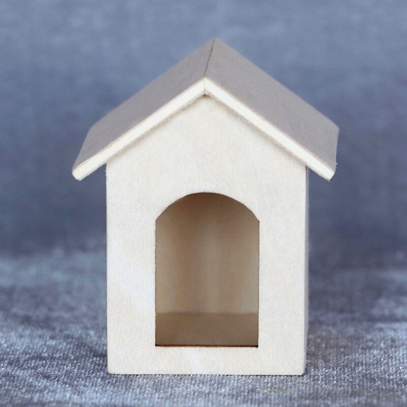 1pc 1:12 casa de bonecas em miniatura pet cão gato casa modelo simulação acessórios para casa boneca decoração crianças brinquedos presente