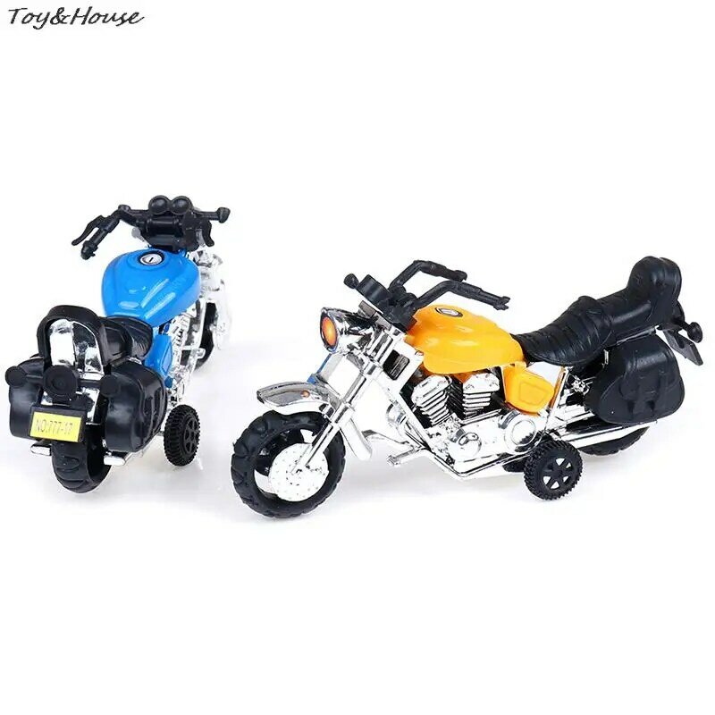 Moto modelo brinquedo para crianças, bebê motocicleta, puxar o carro, presente para meninos