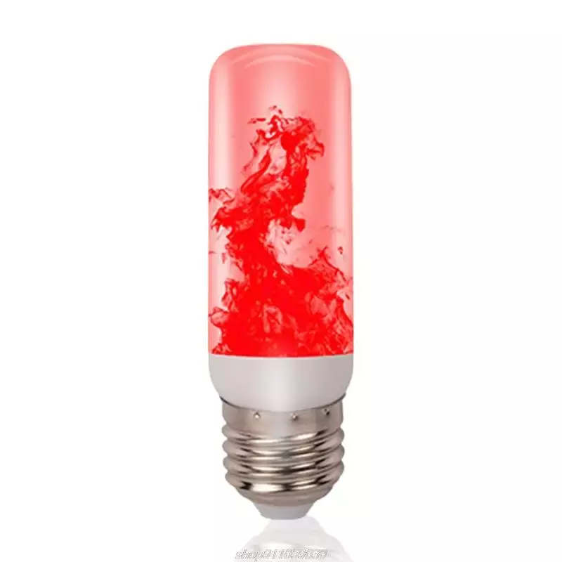 Фонарь с мерцающим пламенем, лампочка E27 RGB с эффектом горения, атмосферные огни для спальни, Рождественское украшение, имитация пламени, лампа