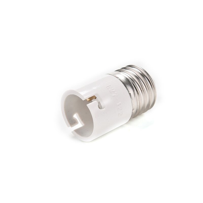 Adaptador de enchufe de bombilla para lámpara, convertidor LED de cabeza de lámpara de conversión E27 a B22, 1 piezas