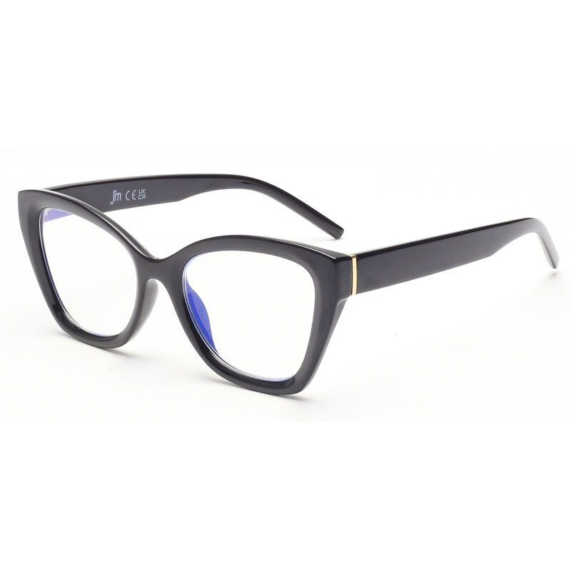 JM очки для чтения большого размера для женщин, модные очки кошачий глаз в стиле Oprah, цвет голубой
