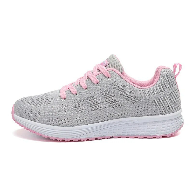 Casual Sport Shoes Fashion Men Running Shoes Weave Air Mesh Sneakers Black White Non Slip Footwear Breathable Jogging