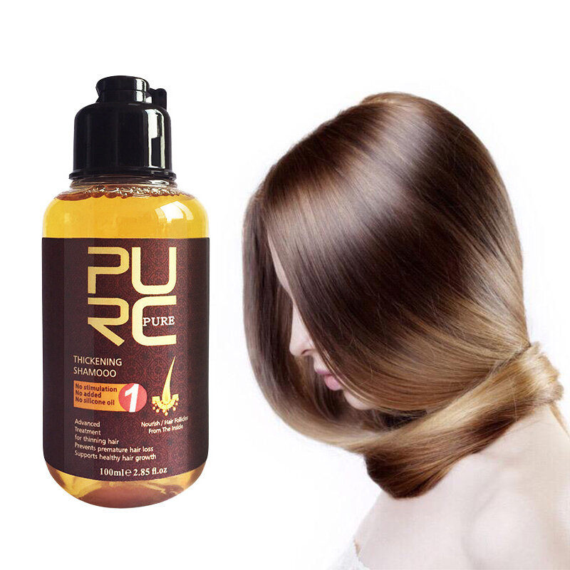 Purc ginger Haarwuchs Shampoo Kopfhaut Anti Haarausfall Öl Kontrolle saubere Verstopfung Follikel verdicken Haarpflege 100ml