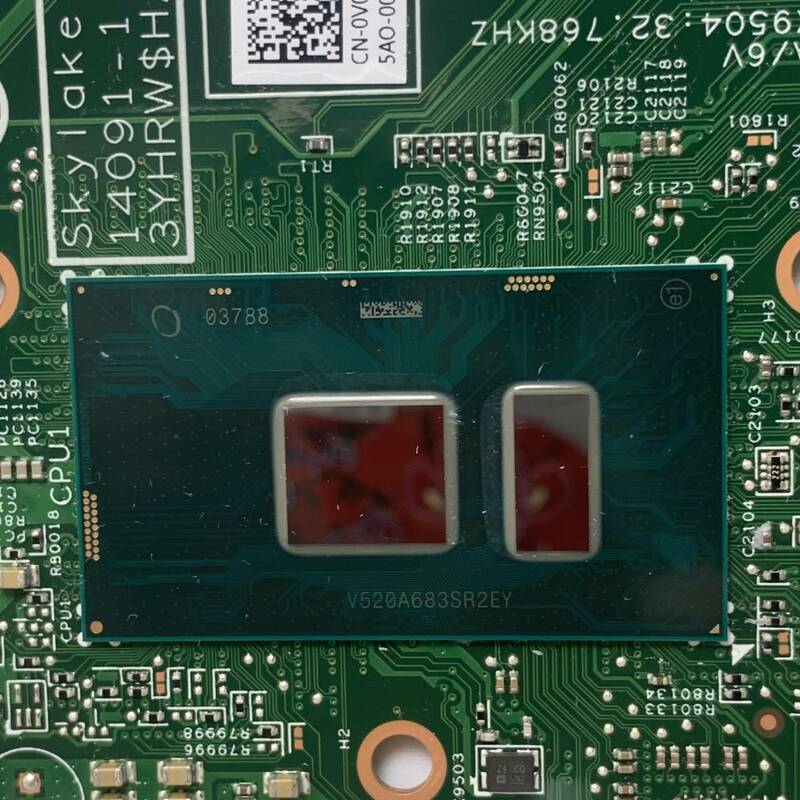 15296-1ノートブックdellの5368 5568ノートパソコンのマザーボードCN-0PJDNR 0pjdnr pjdnr w/SR2EZ I7-6500U cpu DDR4 100% テストok