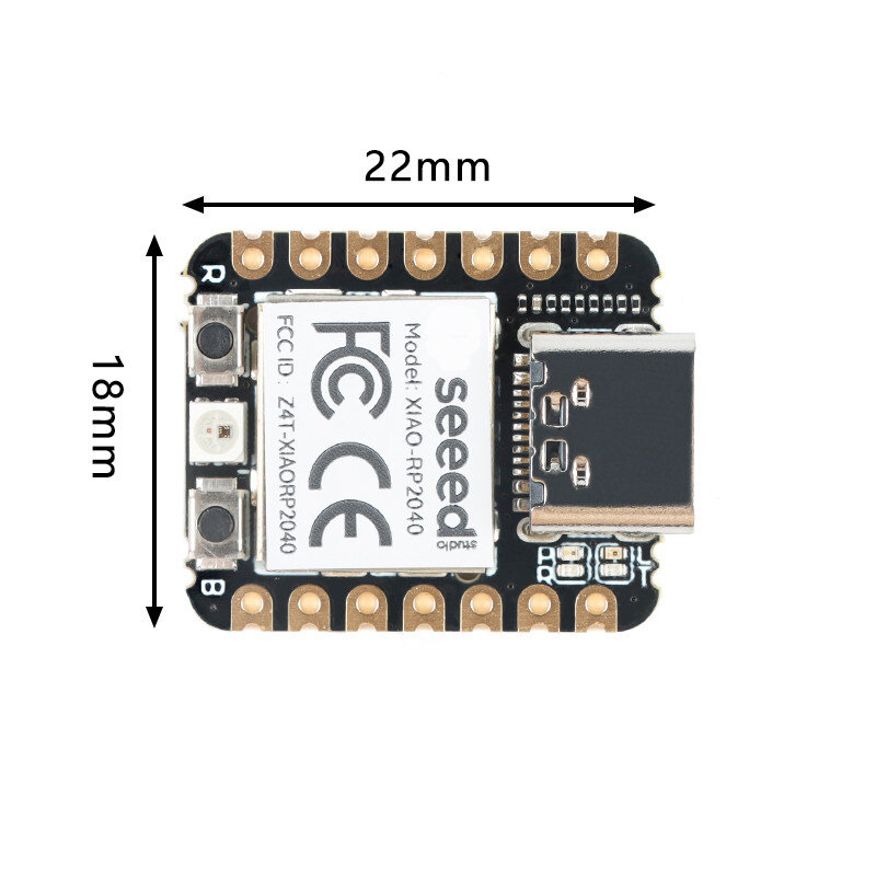 Xiao rp2040 adota placa de desenvolvimento da microplaqueta arduino raspberry pi rp2040