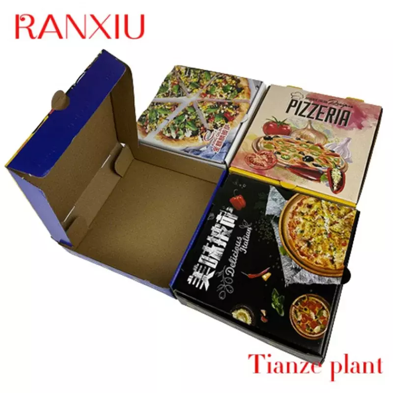Kotak kemasan Pizza kustom manufaktur kualitas terjamin kualitas diskon besar-besaran praktis kustom