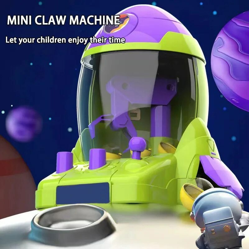 Dziecięca maszyna z rakietą maszyną zabawka z szponiwem chłopiec mały dom kreskówka gacha