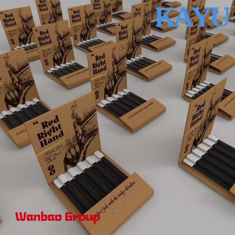 Caja de cartón para manualidades, impresión personalizada de Shenzhen, fácil de plegar con caja de papel de cerillas