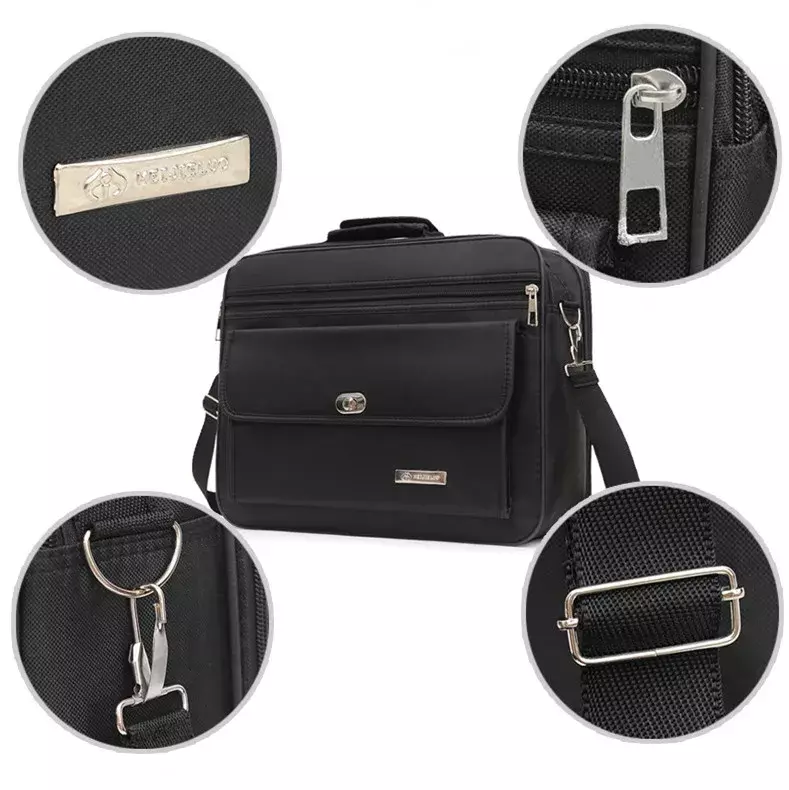 Valigetta impermeabile borsa portaoggetti per Computer portatile viaggi d'affari documento ad alta capacità organizzare accessori per borse Messenger