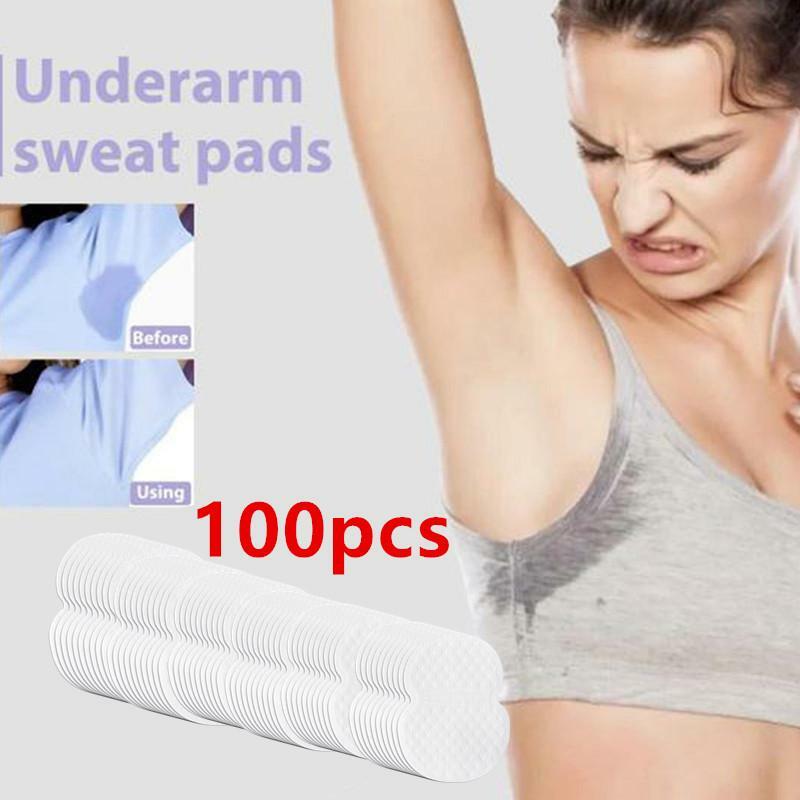 100 Stuks Jurk Kleding Transpiratie Deodorant Onderarm Pads Pads Oksel Zorg Zweet Absorberende Pads Deodorant Voor Vrouwen Mannen