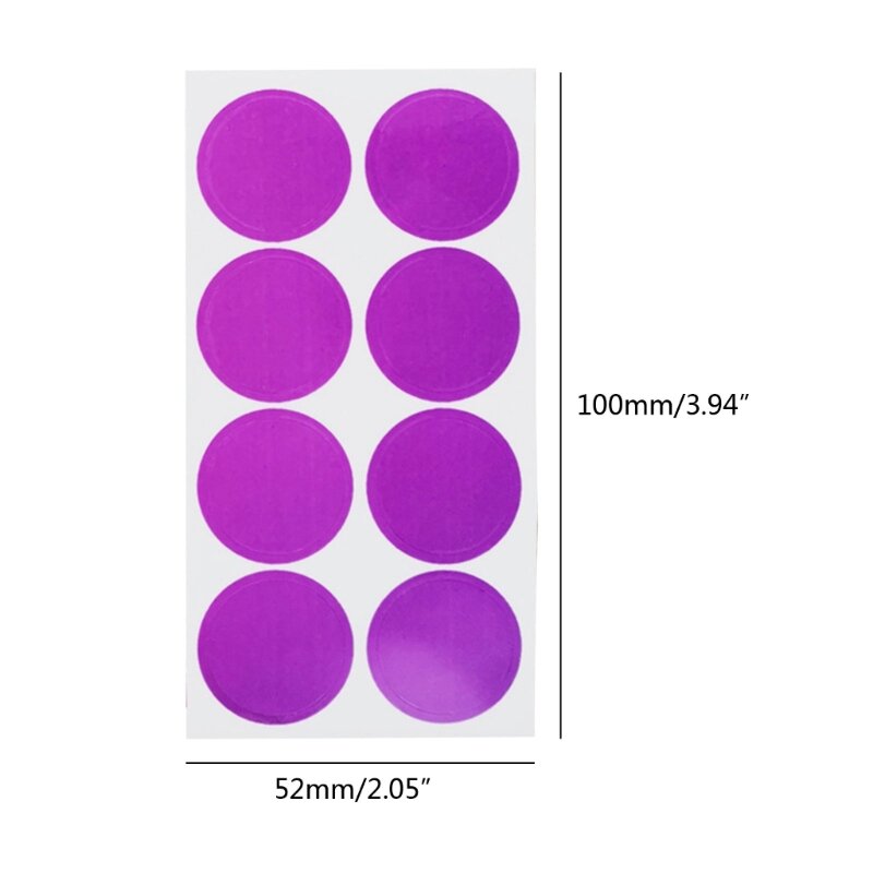 8 pezzi per foglio Adesivi sensibili raggi UV Patch avviso scottature Adesivi promemoria per protezione che