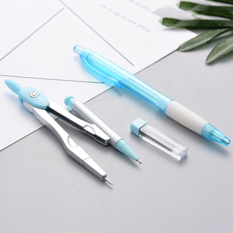 7 sztuk/zestaw kreatywnych zestawów linijek dla uczniów materiały piśmienne ołówek kompas do egzaminów narzędzia do rysowania przybory szkolne