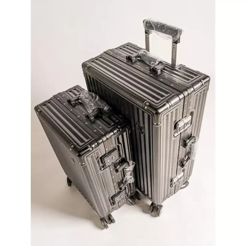 High quality aluminum frame trolley case fashion transport case-proof thick Ned PC strong and durable 20 inch boarding case