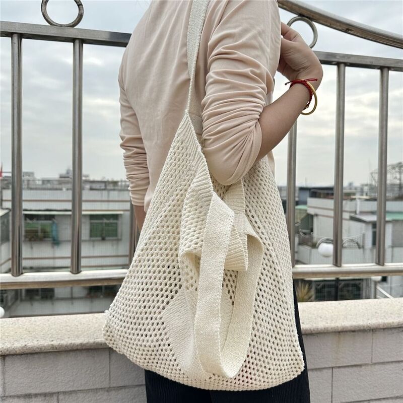 Trendy Fairy Grunge Y2K Accessories Shopping Bag Aesthetic Tote Bag Crochet Tote Bag Fairycore Hobo Bag