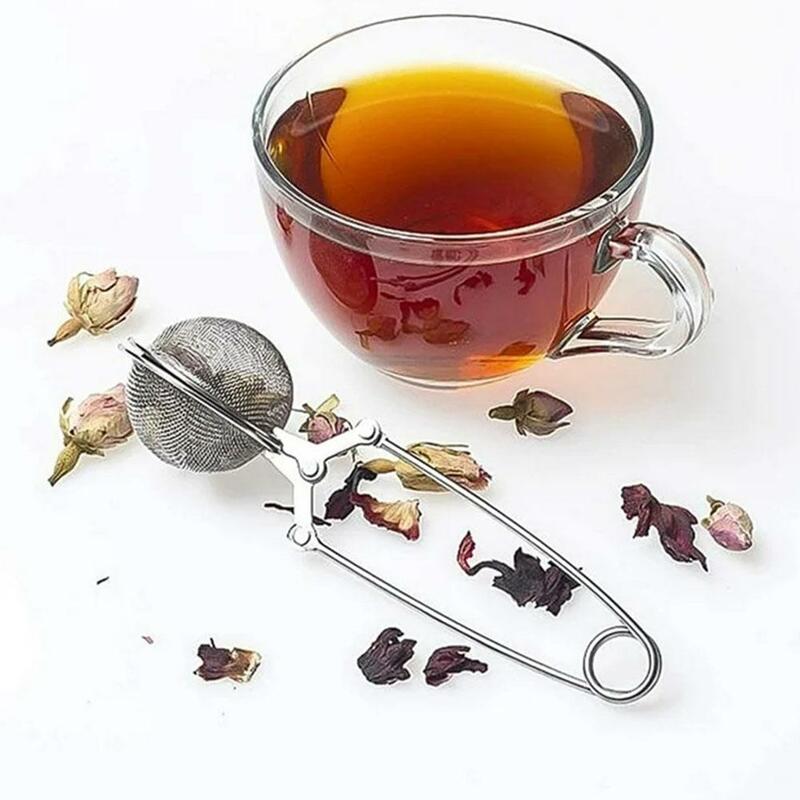 1pc Kaffee Kräuter Gewürz filter Diffusor Griff Tee kugel Edelstahl Tee Tee Stahl Sieb Match Sieb Beutel Aufguss Kugel m s9u0