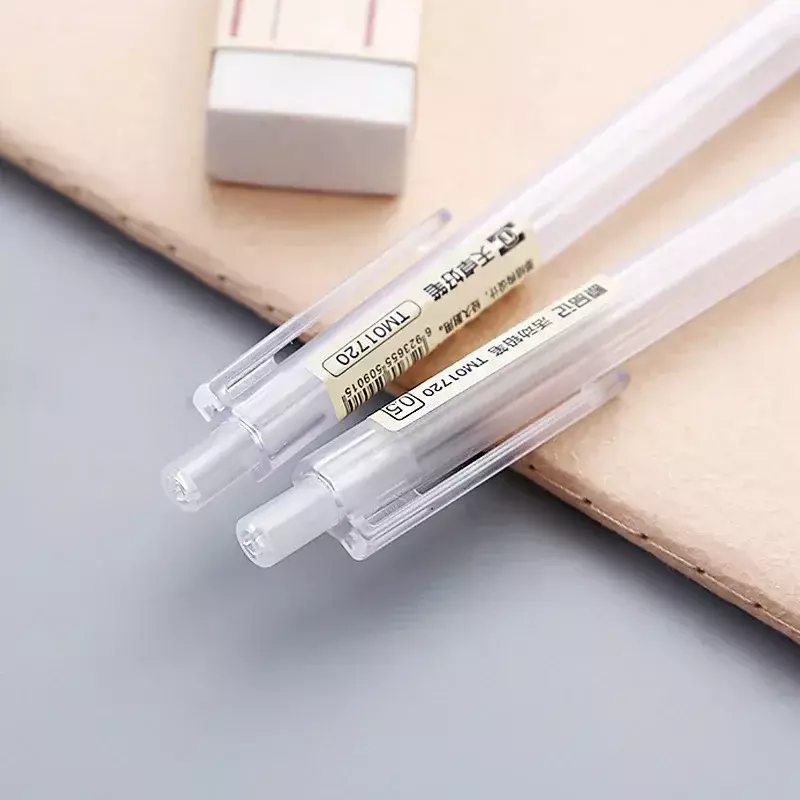 1/3/5 Pcs/set Mechanical Pencil White Automatic Pen 0.5/0.7mm Refills for Students School Supplies Office Accessories Stationery