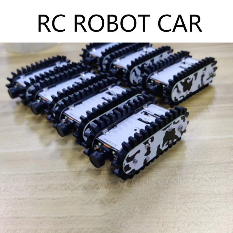 Esp32 Remote Control Model Tank rangka logam traktor perayap mobil keseimbangan pasang Truk Robot Chassis untuk Wifi RC Scout Robot mobil