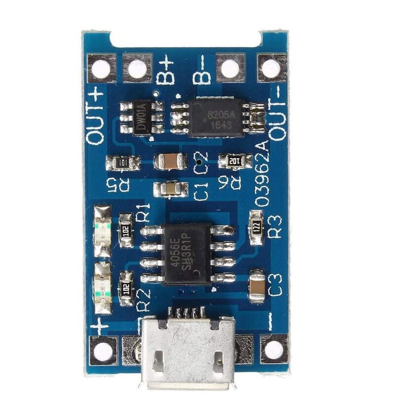 10Pcs 5V 1A 18650 Lithium Battery Charging Board TP4056 Lithium Battery Charging Board Micro-USB Charge Module Protect