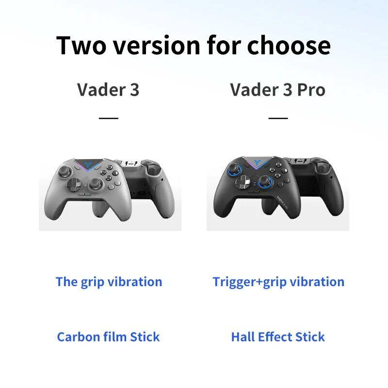 ใหม่ flydigi Vader 3/Vader 3 Pro Bluetooth ไร้สาย Gamepad Hall สวิตช์กระตุ้นเชิงเส้น/PC/steam/ios และวิดีโอเกม