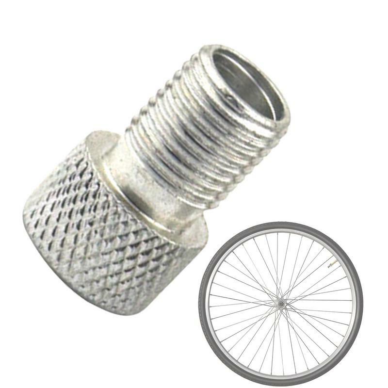 Adaptador de válvula de neumático a Schrader, convertidor de válvula de neumático de bicicleta, tapas de herramientas de bicicleta, conversión de boquilla de tubo interior para bicicletas plegables