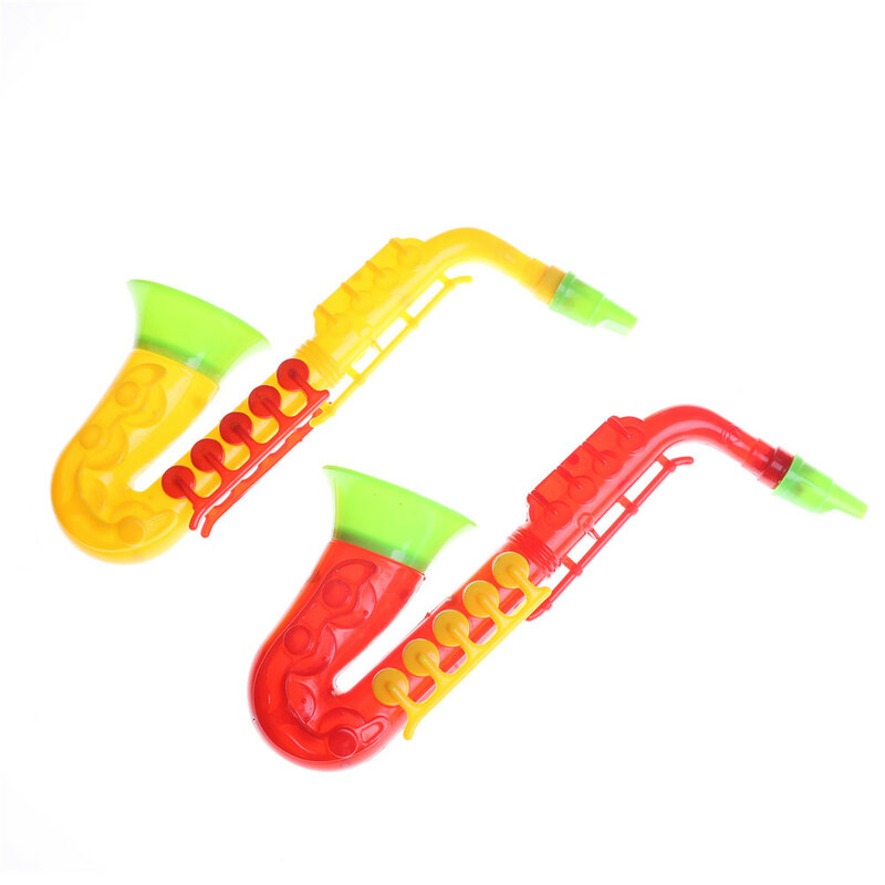 1pc 21cm aprendizagem de plástico saxofone musical instrumento plástico bebê crianças instrumento musical educação precoce brinquedos