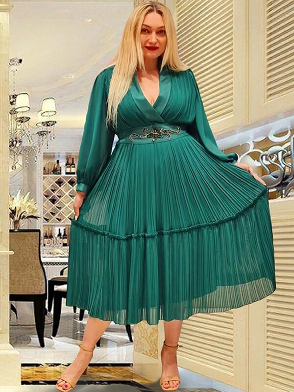 African Dresses For Women Elegant Polyester Muslim Fashion Abayas Dashiki Robe Kaftan Midi Dress Turkish Africa 2023 New