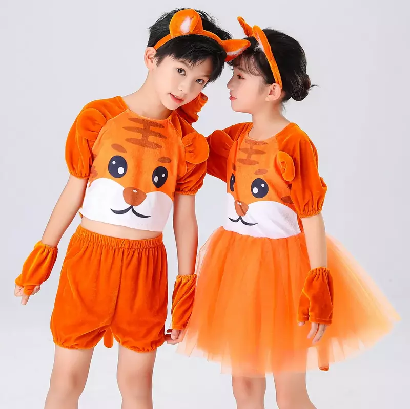 Disfraz de tigre para niños y niñas, disfraz de Halloween, Purim, Carnaval, actuación en escenario