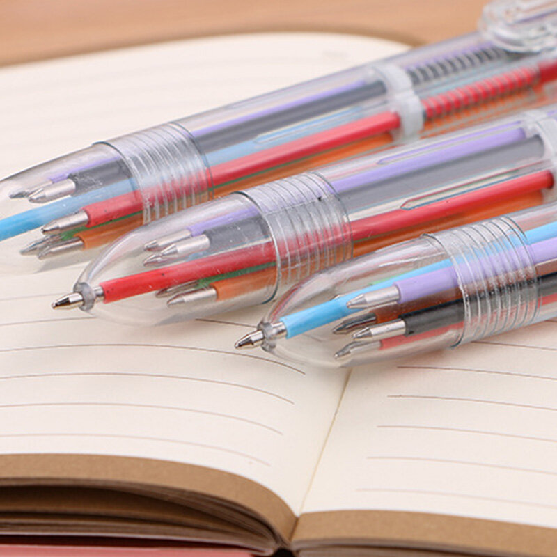 Bolígrafos retráctiles de punta fina, escritura suave, fácil Conmutación de Color, paquete de 30, 6 en 1