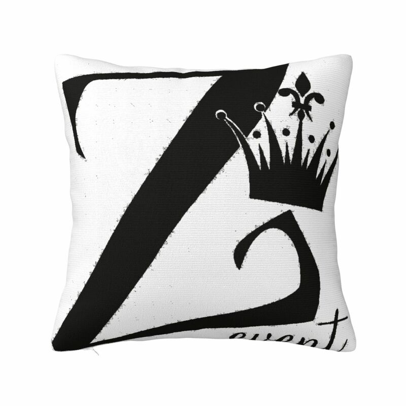 Letter Z Square Pillow Case for Sofa Throw Pillow