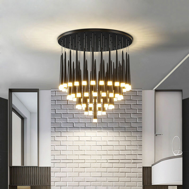 Plafonnier Led suspendu au design moderne, éclairage d'intérieur, luminaire décoratif de plafond, idéal pour un Loft ou une salle de séjour