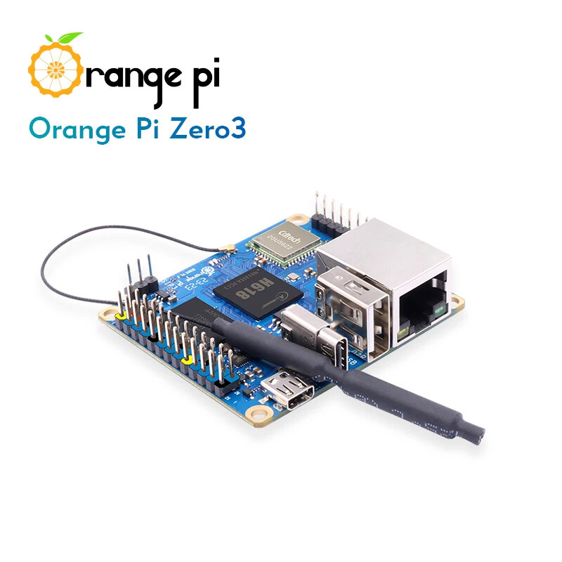 Orange Pi Zero 3 1GB 2GB 4GB RAM DDR4 Allwinner H618 WiFi Bluetooth Mini PC Zero3 papan pengembangan SBC Single Board komputer