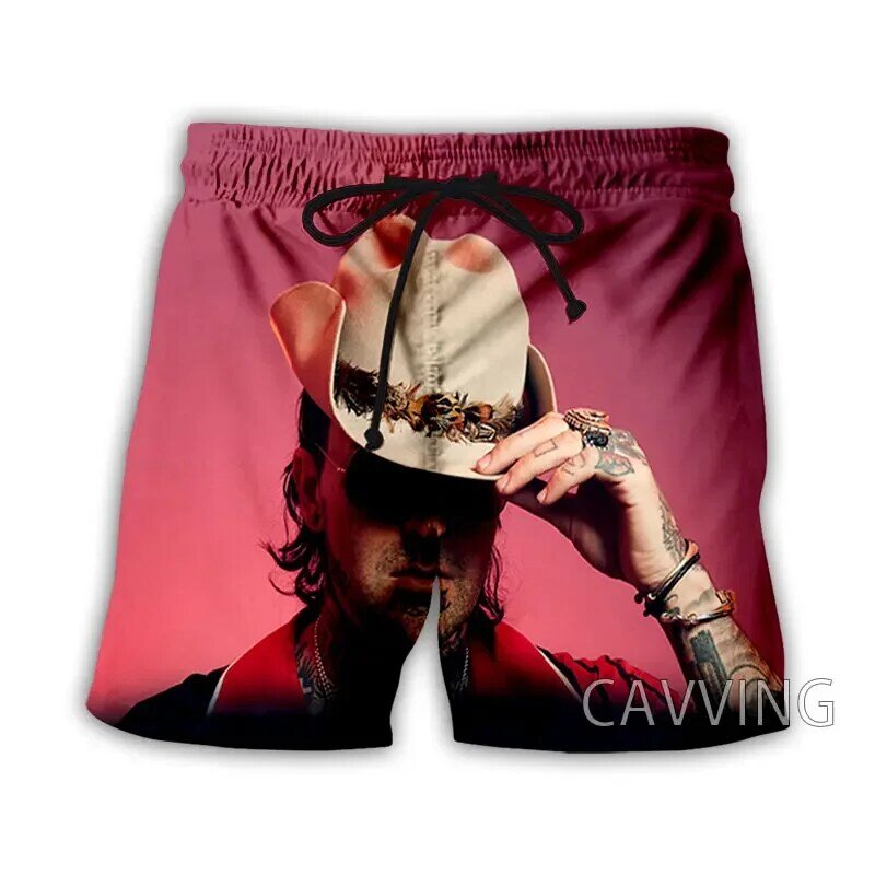 Cavving-Shorts de praia para homens e mulheres impressos em 3D, streetwear Yelawolf, secagem rápida, shorts casuais, shorts de suor, verão